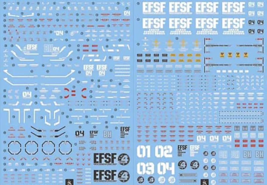Amazon | MG 1/100フルアーマーガンダム サンダーボルト用水転写